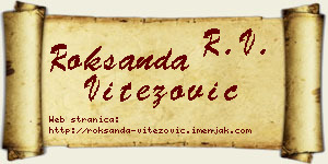 Roksanda Vitezović vizit kartica